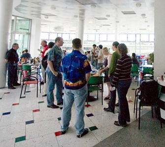 The Friday Beer Bash is hosted by different groups within Adobe each week. Its free beer and snacks for anybody around late Friday afternoon.