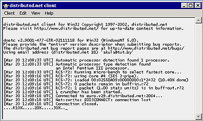 "" distributed.net