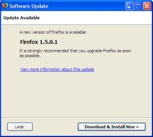 Браузер Mozilla Firefox обновлён до версии 1.5.0.1