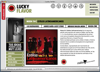 Lucky Strike www.luckyflavor.com.ar